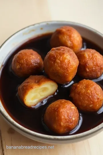 Fried Banana Balls in Savory Soy Sauce steps