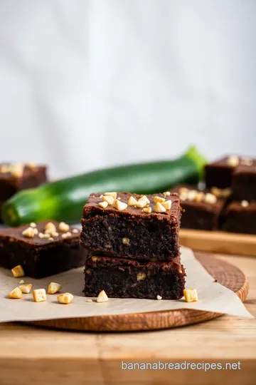 Bake Zucchini Brownies | Fudgy &amp Delicious presentation