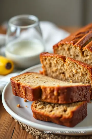 Ina Garten’s Classic Moist Banana Bread presentation