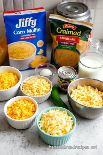 Jiffy Mexican Cornbread Recipe ingredients