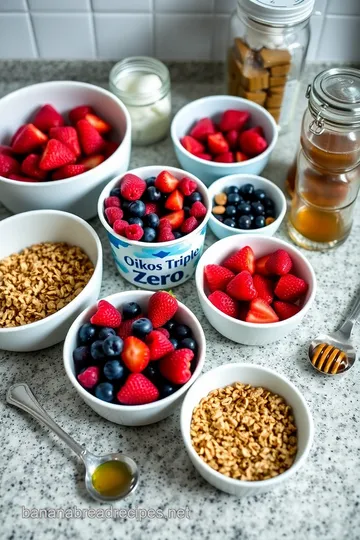 Oikos Triple Zero Yogurt Parfait ingredients