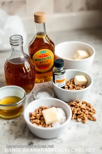 Maple Walnut Glaze for Banana Bread ingredients
