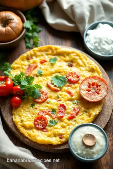 Delicious Vegetable Omelette ingredients