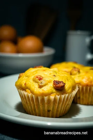 Savory Bisquick Sausage Muffins presentation