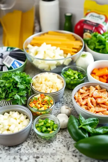 Savory Herb and Vegetable Lasagna ingredients