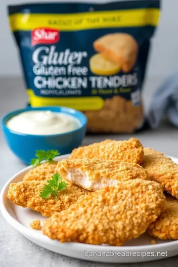 Crispy Baked Chicken Tenders with Shar Gluten Free Breadcrumbs presentation