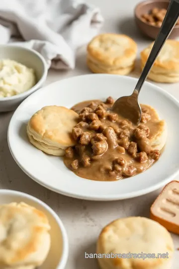 Bake Biscuits & Sausage Gravy Delight steps
