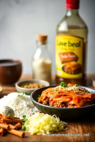 Savory Cheesy Beef Lasagna Delight ingredients