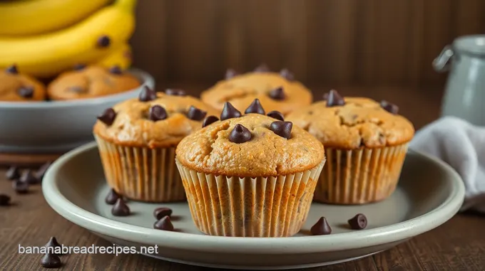 My Favorite Bake Banana Muffins with Chocolate Chips